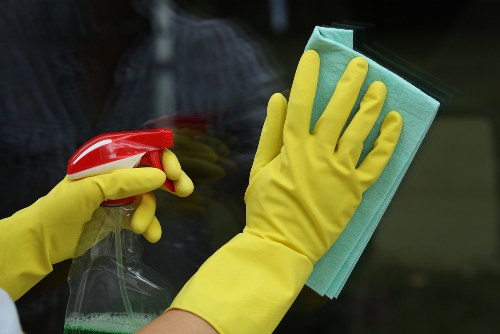 Morden Carpet Cleaners team preparing safely with insured carpet cleaning equipment