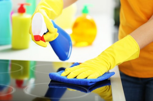 Removing stains with steam carpet cleaning in Morden
